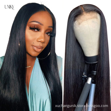 Lace Frontal Wig Vendors Wholesale Straight Transparent HD Lace Front Wigs For Black Women 100 Virgin Brazilian Human Hair Wigs